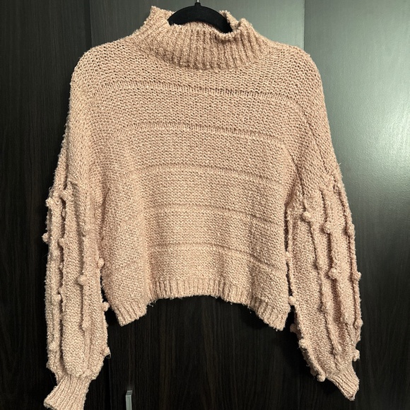 Chunky Textured Mock-Neck Sweater - Picture 1 of 2